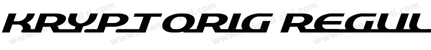 KryptOrig Regularar字体转换